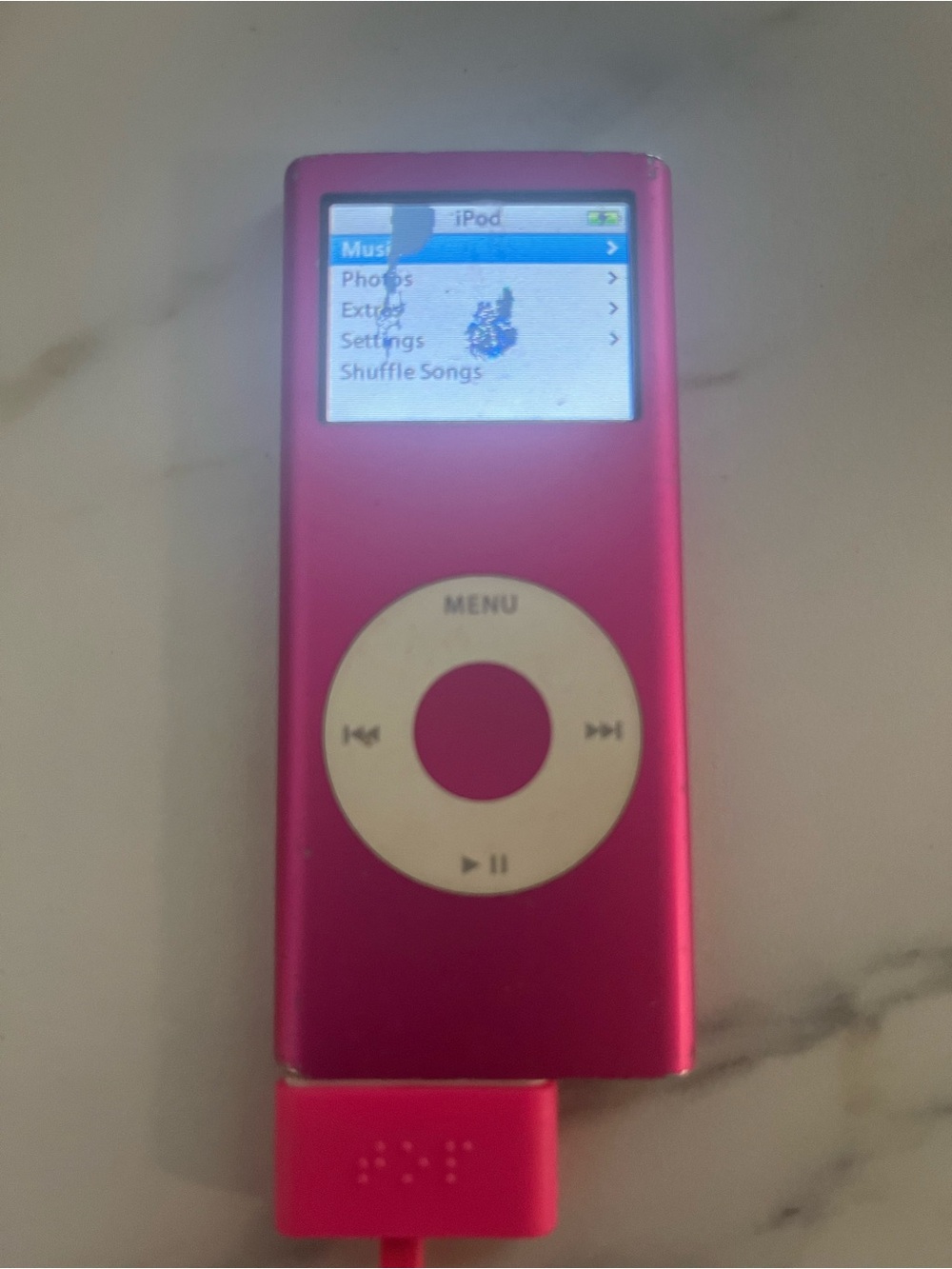 Apple iPod nano 3rd Generation Pink 4GB - Powers On Works,As Is Parts or Repair